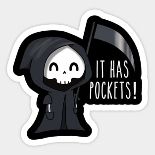 Cute Grim Reaper Sticker